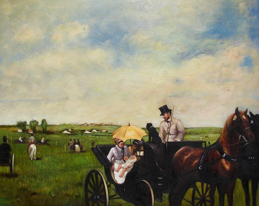 Landschaft & Häuser in Öl