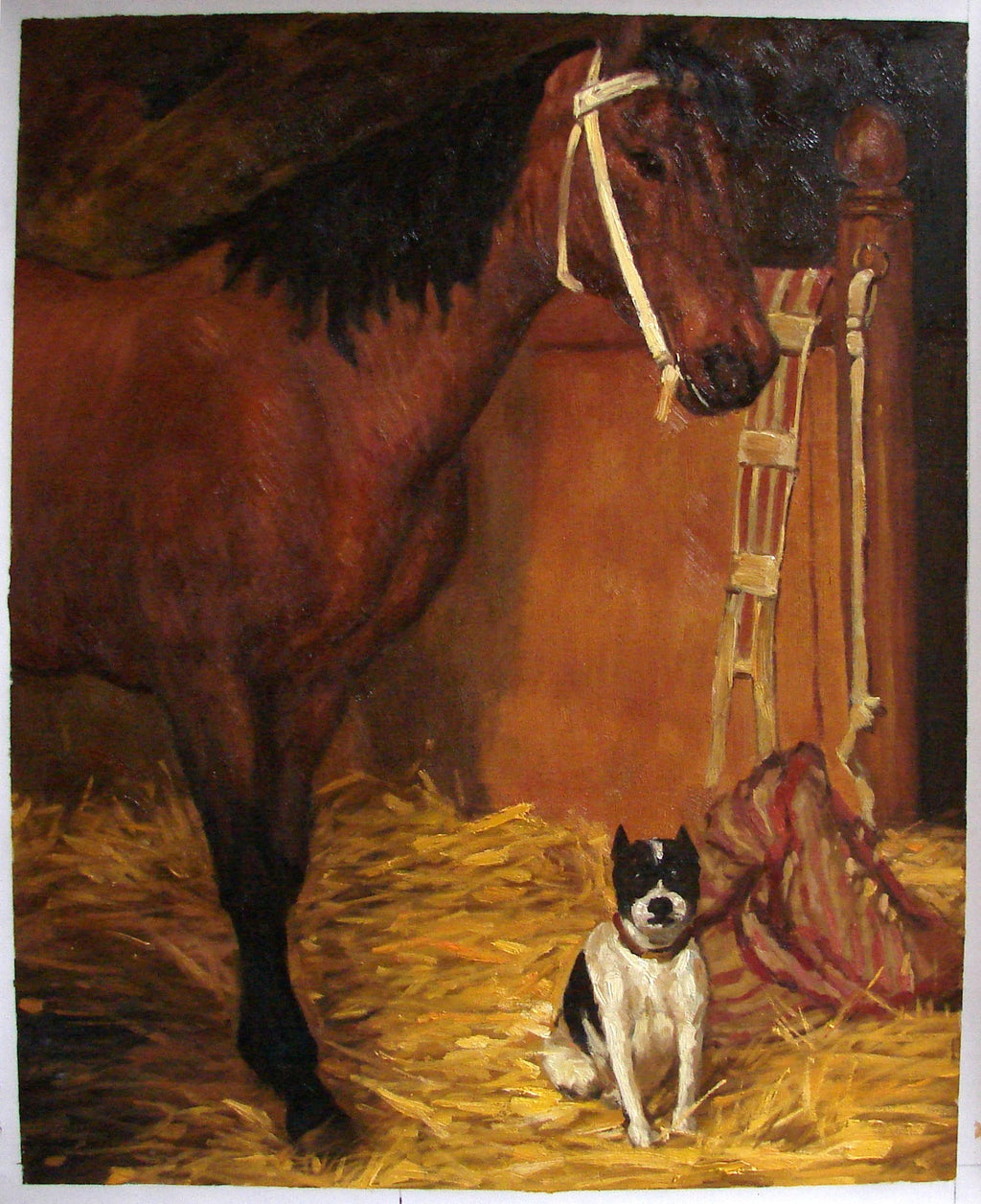Pet Portrait in Oil -- For Balance (80%)